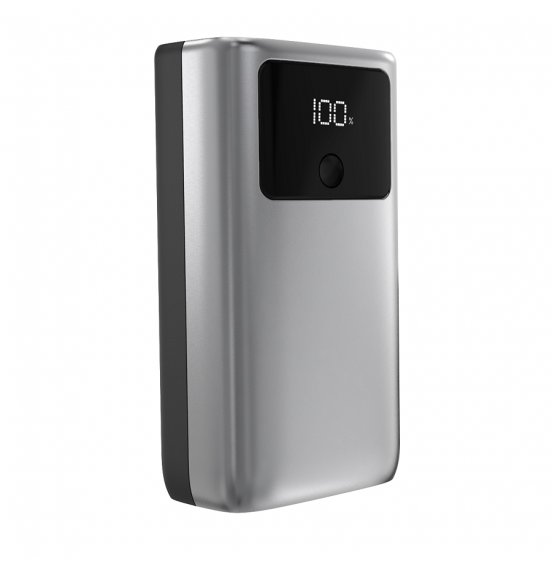 Внешний аккумулятор Akai BE-10012PD, 9000 мАч,30Вт, QC/PD, 2хType C, дисплей, серый Внешний аккумулятор Akai BE-10012PD, 9000 мАч,30Вт, QC/PD, 2хType C, дисплей, серый