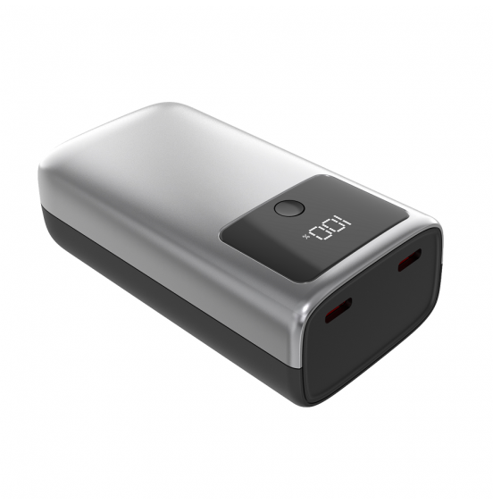 Внешний аккумулятор Akai BE-10012PD, 9000 мАч,30Вт, QC/PD, 2хType C, дисплей, серый Внешний аккумулятор Akai BE-10012PD, 9000 мАч,30Вт, QC/PD, 2хType C, дисплей, серый