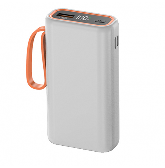 Внешний аккумулятор Akai BE-10013PD, 9000 мАч,22.5Вт, QC/PD, USB/Type C/microUSB, дисплей, белый