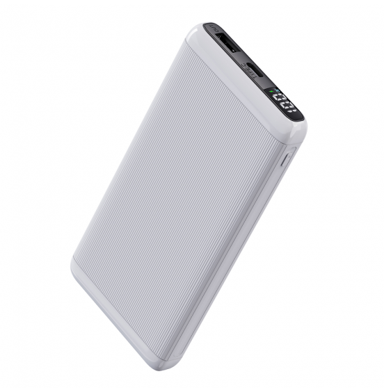 Внешний аккумулятор Akai BE-10014PD, 10000 мАч,22.5Вт, QC/PD, USB/Type C, дисплей,белый