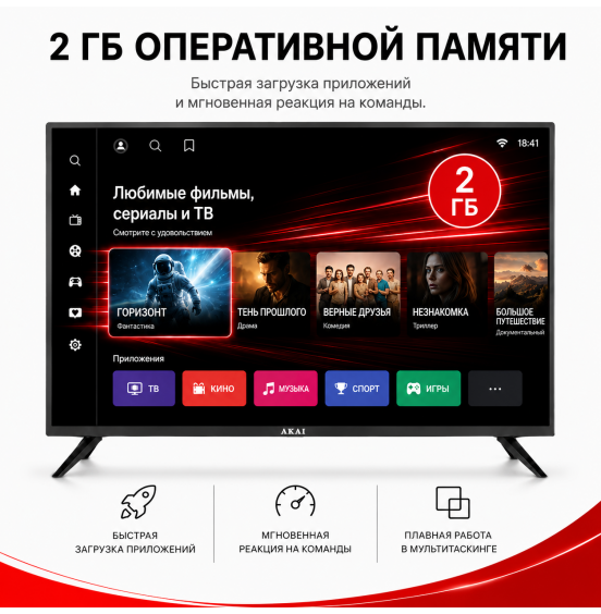 Телевизор AKAI TA43BQ900